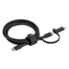 Belkin BoostCharge Pro 2-in-1 USB-C to USB-C/ Lightning (1.5M) - Black (CAC003fq1.5MBK), 60W, 480Mbps, 30K  Bends, Intertek-C