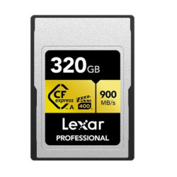 Lexar Professional  CFexpress ™Type  A  card Gold series 320GB -- CFexpress Type A Professional  Gold Series, up to  900MB/