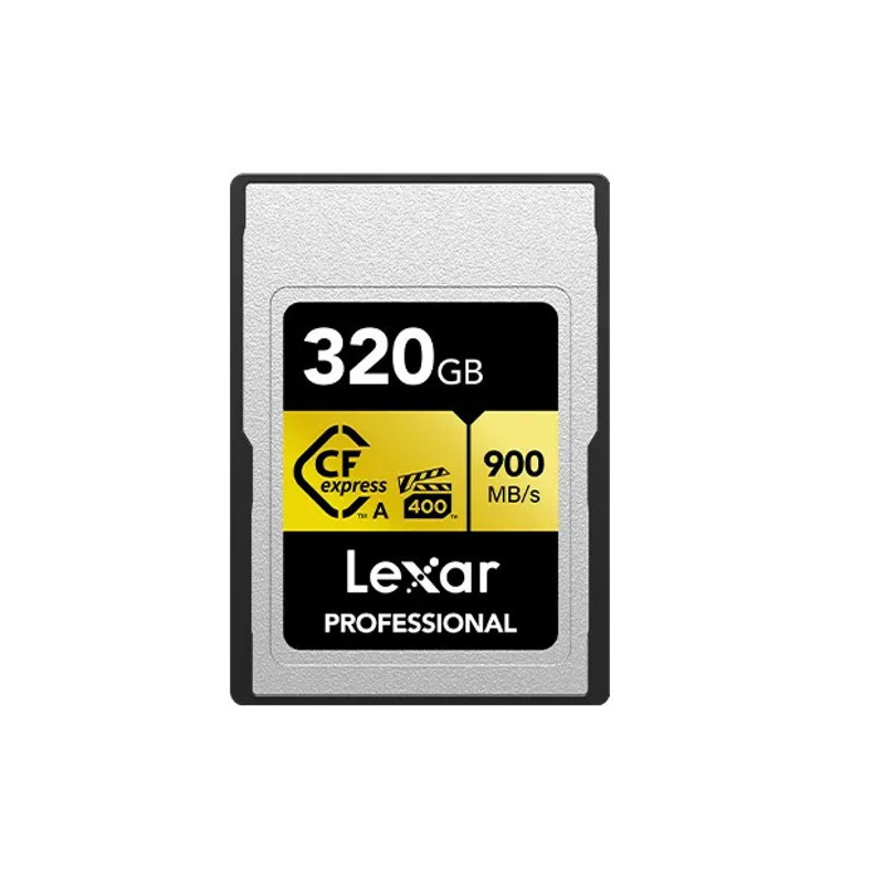 Lexar Professional  CFexpress ™Type  A  card Gold series 320GB -- CFexpress Type A Professional  Gold Series, up to  900MB/