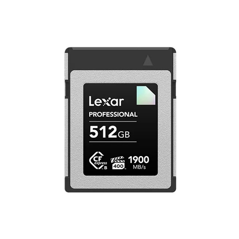 Lexar CFexpress Type B Diamond  Series 512GB– CFexpress Type B card Diamond 1900MB/s read, up to 1700MB/s write, VPG400, 8K