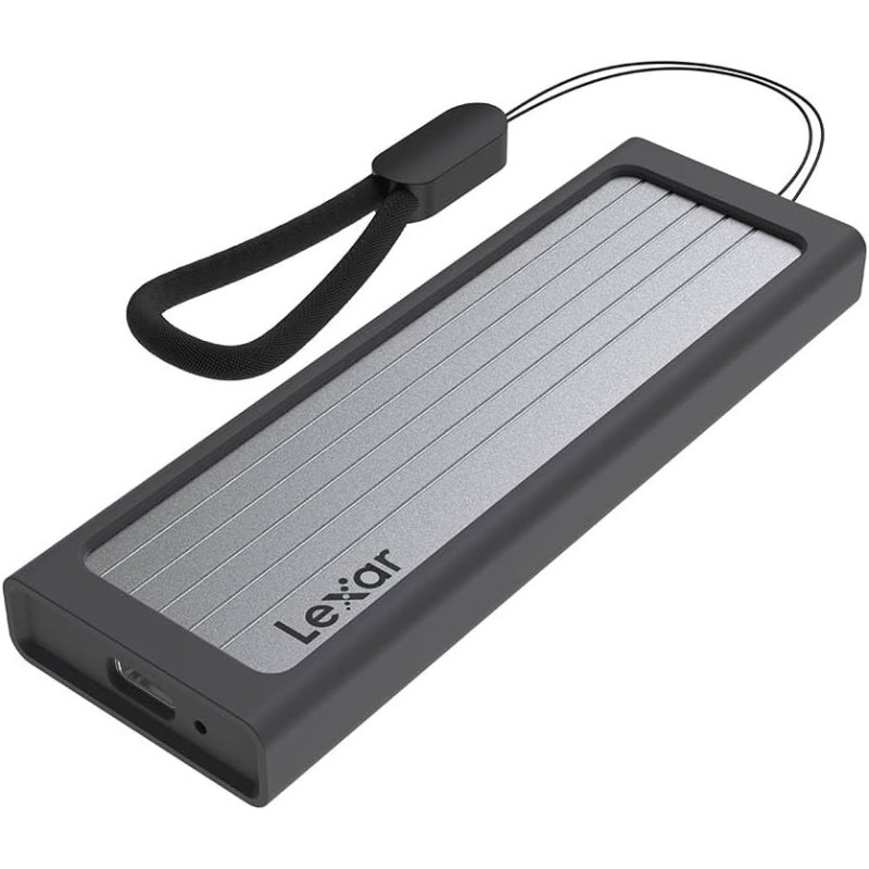 Lexar E6 M.2 SSD Enclosure, Supports M.2 NVMe SSD USB 3.2 Gen 2 high-speed interface with data transfer rates up to 10Gbps