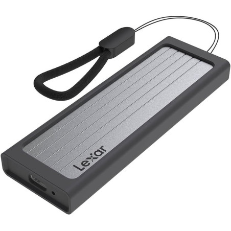 Lexar E6 M.2 SSD Enclosure, Supports M.2 NVMe SSD USB 3.2 Gen 2 high-speed interface with data transfer rates up to 10Gbps