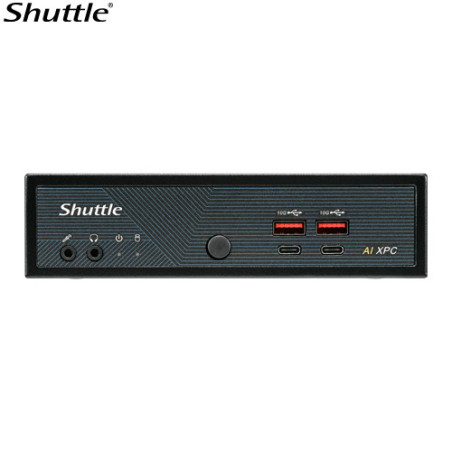 Shuttle AI XPC, Intel ® Meteor Lake Core Ultra 7 155H processor, 2x DDR5, 3x M.2 2280, 2x HDMI, 2x DP, 8x USB, 4x 2.5G LAN, 