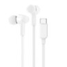 Belkin SoundForm USB-C Wired Earbuds - White (G3H0002FQWHV2), Adjustable Volume Limiter, IPX5-Rated, 10mm Drivers, Tangle-Fre
