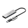 Cygnett Unite 4-in-1 USB-C to USB-A Hub- White(CY5388CYHUB),4x USB-A,10GBps Transfer,Aluminium outershell,USB-C to USB-A Adap