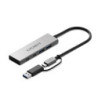 Cygnett Unite 4-in-1 USB-C to USB-C & USB-A Hub- White (CY5389CYHUB),2x USB-C, 2x USB-A, 10Gbps Transfer, USB-C to USB-A Adap