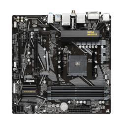 Gigabyte B550M DS3H AC AM4 Ryzen mATX Motherboard, 4x DDR4, 3x PCI-e, 2x M.2, 4x SATA III, RAID 0/1/10, 4x USB 3.2, 4x USB 2.