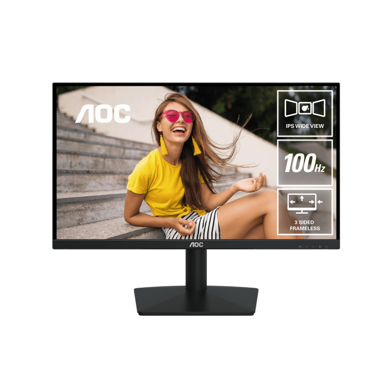 AOC 23.8' 120Hz IPS Monitor: 1080p IPS, 120Hz refresh, 1ms MPRT, 250 nits, 178° view, HDMI/VGA, sRGB 118%, tilt adjustable, 