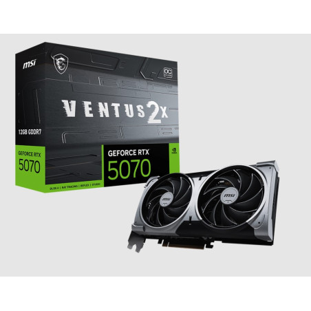 MSI nVidia GeForce RTX™ 5070 12G VENTUS 2X OC, PCI Express® Gen 5, Boost: 2542 MHz, CUDA 6144 Units, 12GB GDDR7, HDMI™ x