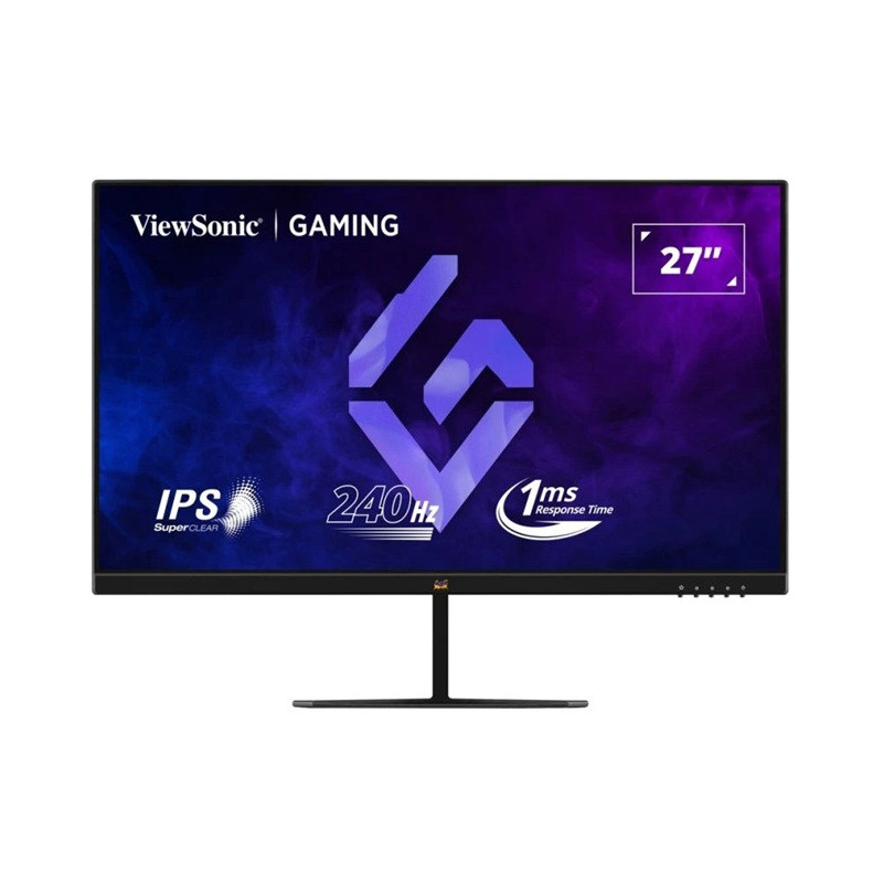 ViewSonic 27' FHD IPS Gaming, 240Hz, 1ms MPRT, HDR10, FreeSync, G‑Sync Compatible, HDMI×2, DP, 178°/178°, 250 Nits, 2×2