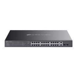 TP-Link ES228GMP Omada 28-Port Gigabit Easy Managed Switch with 24-Port PoE ,  Fast PoE, Perpetual PoE, Flow Control, Loopbac