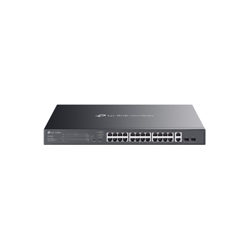 TP-Link ES228GMP Omada 28-Port Gigabit Easy Managed Switch with 24-Port PoE ,  Fast PoE, Perpetual PoE, Flow Control, Loopbac
