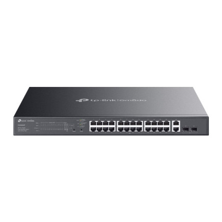 TP-Link ES228GMP Omada 28-Port Gigabit Easy Managed Switch with 24-Port PoE ,  Fast PoE, Perpetual PoE, Flow Control, Loopbac