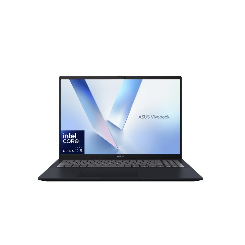 ASUS Vivobook 16' X1607CA WUXGA (1920 x 1200) 16:10 Intel U5-225H 16GB 512G USB-C Video Win 11 Home, Backlit, 42w, Numpad, Bl