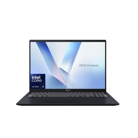 ASUS Vivobook 16' X1607CA WUXGA (1920 x 1200) 16:10 Intel U5-225H 16GB 512G USB-C Video Win 11 Home, Backlit, 42w, Numpad, Bl