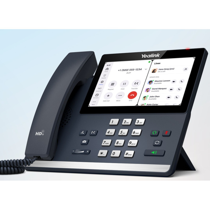 Yealink MP56 E2 Zoom IP Phone, Android 13, Mid-level, Zoom e Compatible, 7-inch touchscreen, HD Audio, Teams button, Supports
