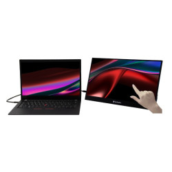 Verbatim 17.3' USB-C Portable 10 Point Touch, Full HD 1080p, HDMI, IPS Portable,  Business, Sleeve, Ultra Portable Black Alum