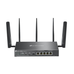 TP-Link ER706WP-4G Omada 4G  Cat6 AX3000 Gigabit VPN Gateway with 4-Port PoE , 574Mbps at 2.4 GHz   2402 Mbps at 5 GHz (HE160