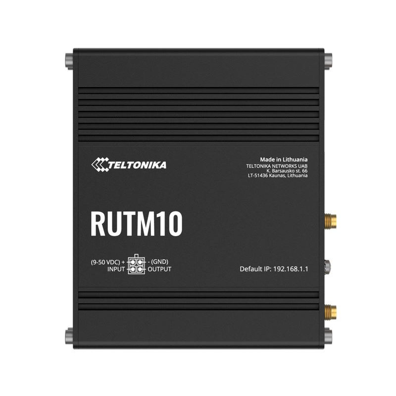 Teltonika RUTM10 wired with 4x Gigabit Ethernet ports, Dual-band Wi-Fi, 128 tag/port-based VLANs, PSU included