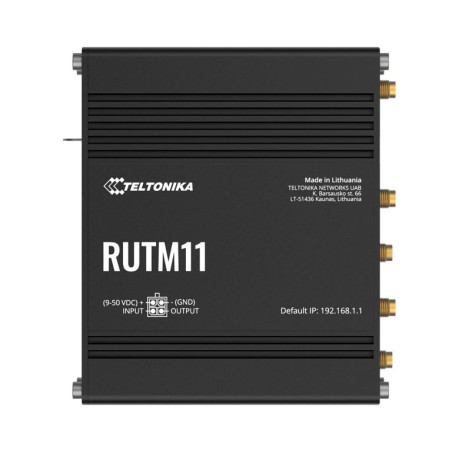 Teltonika RUTM11 Industrial 4G LTE Dual-band Wi-Fi, 4 x Gigabit RJ45 ports, USB, and up to 128 tag/port-based VLANs, PSU incl