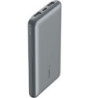 Belkin BoostCharge 10k mAh Power Bank (Triple-Port)   USB-C to USB-A Cable - Space Grey (BPB011btGY), 2xUSB-A (12W), 1xUSB-C 