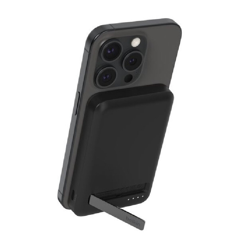 Belkin BoostCharge Pro 5k mAh Magnetic Power Bank With Qi2   USB-C Cable (1M) - Black (BPD006btBK),15W,1xUSB-C, Overcharge Pr