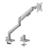 Brateck Single Monitor Thin Gas Spring Monitor Arm Fit Most 17'-32' Monitors, Up to 9kg per screen VESA 75x75/100x100 Matte S