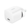 Belkin BoostCharge 25W USB-C PD 3.1 Cubic Wall Charger - White (WCA012auWH), Portable & Powerful, Apple, MFI-Certified, CEW $