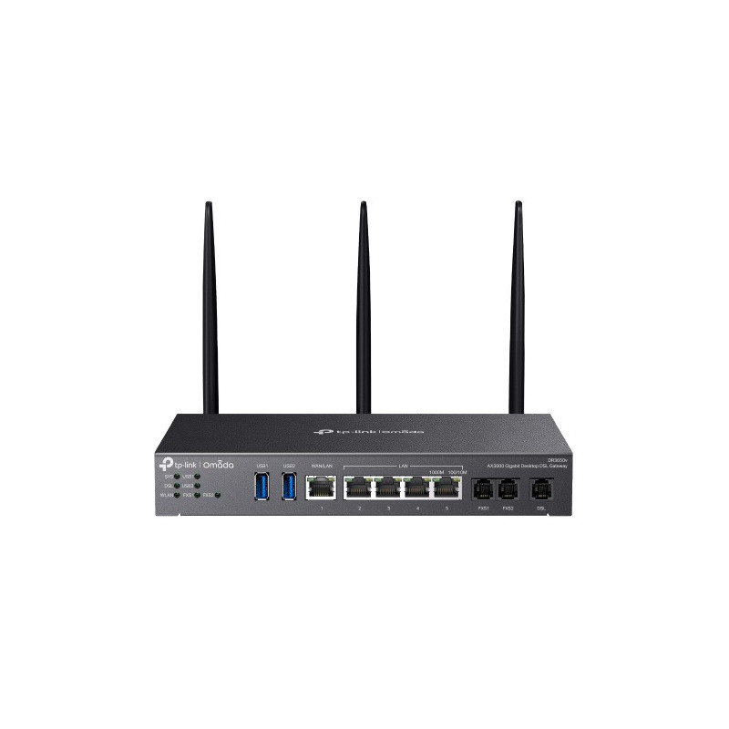 TP-Link DR3650v Omada AX3000 Wi-Fi 6 Gigabit Desktop DSL Gateway, 574Mbps@2.4GHz   2402Mbps@5GHz(HE160), VDSL2 35b 350/60, Vo