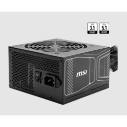 MSI MAG A850GN PCIE5 850W Up to 90% (80 Plus Gold) ATX Power Supply Unit, PFC, 100~240 VAC, 850W, 47-63Hz, PCI-E, SATA(LS)