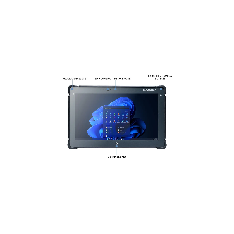 DURABOOK R11, 11.6' SR 1000 NIT, Intel® Core™ i5-1235U,Windows 11, 16GB RAM, 256GB PCIe SSD,Wi-Fi 6E, Bluetooth v5.3, 2MP 