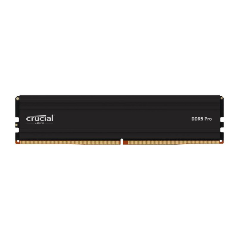 Crucial Pro 32GB (1x32GB) DDR5 UDIMM 6000MHz CL40 Black Heat Spreader Overclocking Support Intel XMP AMD Ryzen Desktop PC Gam