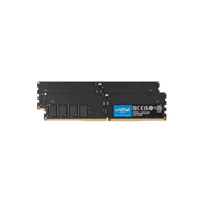 Crucial 32GB (2x16GB) DDR5 CUDIMM 6400MHZ CL52 Desktop PC Memory for Intel Core Ultra Processors AI PC