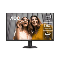 AOC 27' IPS Q27B30E: 2560×1440 @ 75Hz, 4ms GtG, 300 nits brightness, sRGB 118%, HDMI 1.4 & DP 1.4, tilt stand, 100mm VESA, 2