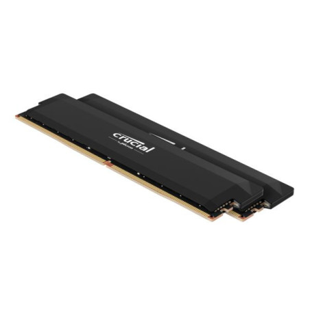 Crucial Pro 64GB (2x32GB) DDR5 UDIMM 6000MHz CL40 Black Heat Spreader Support Intel XMP AMD Ryzen Desktop PC Gaming Memory