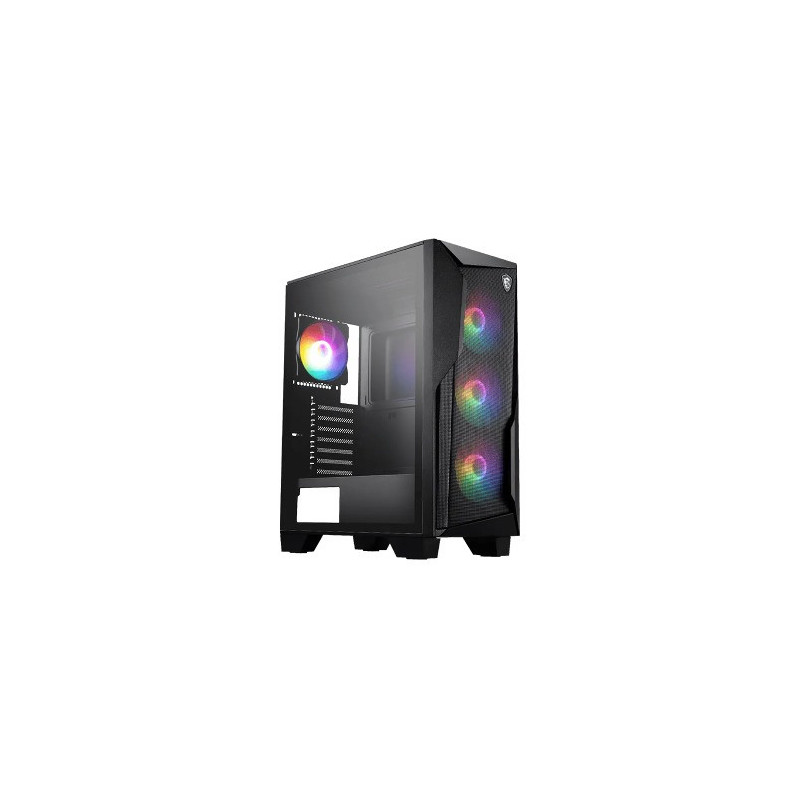 MSI MAG FORGE 130A AIRFLOW ATX Case, 2x USB 5Gbps, 1x Mic-in / Audio-out, 1x LED, 3x 2.5', 2x 2.5'/3.5', ATX / Micro-ATX / Mi