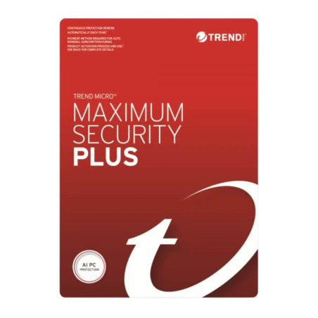 Trend Micro Maximum Security Plus (3 Devices) 1 Year Retail Mini Box Auto Renew (Plus  eq  Secure VPN / Cleaner Pro)
