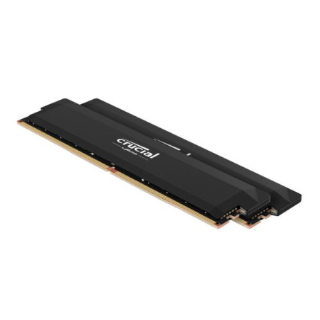 Crucial Pro 64GB (2x32GB) DDR5 UDIMM 6400MHz CL40 Black Heat Spreader Support Intel XMP AMD Ryzen Desktop PC Gaming Memory