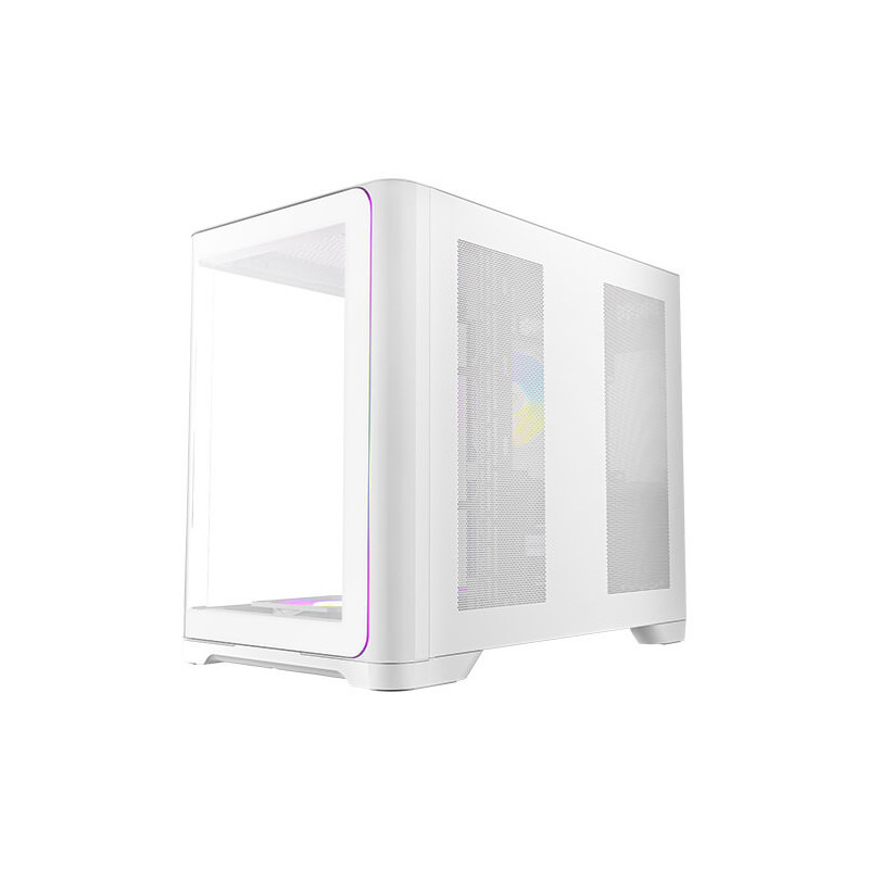 Antec C5 Curve ARGB ATX mATX, Dual Chamber, 4x Perfromance PWM ARGB fans, 4mm TG, USB Type-C 3.2 Gen 2 x 1, Mid Tower White C