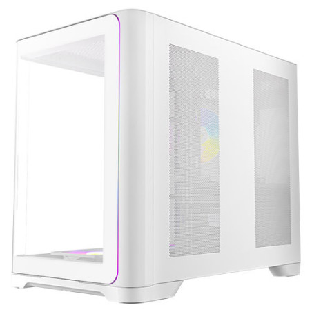 Antec C5 Curve ARGB ATX mATX, Dual Chamber, 4x Perfromance PWM ARGB fans, 4mm TG, USB Type-C 3.2 Gen 2 x 1, Mid Tower White C