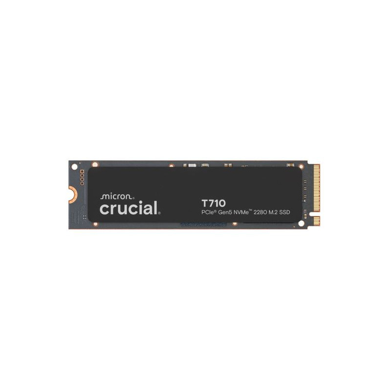 Crucial T710 1TB PCIe Gen5 NVMe 2280 SSD - 14900/13700 MB/s R/W 600TBW 2.2M IOPs 1.5M hrs MTTF with DirectStorage for Intel &