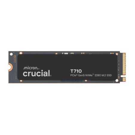 Crucial T710 1TB PCIe Gen5 NVMe 2280 SSD - 14900/13700 MB/s R/W 600TBW 2.2M IOPs 1.5M hrs MTTF with DirectStorage for Intel &