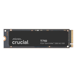 Crucial T710 2TB PCIe Gen5 NVMe 2280 SSD - 14500/13800 MB/s R/W 1200TBW 2.3M IOPs 1.5M hrs MTTF with DirectStorage for Intel 