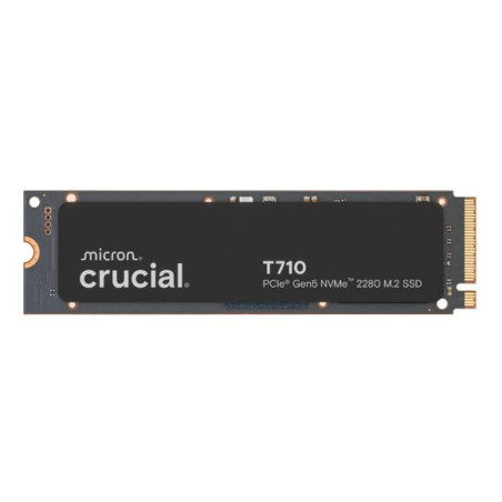 Crucial T710 2TB PCIe Gen5 NVMe 2280 SSD - 14500/13800 MB/s R/W 1200TBW 2.3M IOPs 1.5M hrs MTTF with DirectStorage for Intel 
