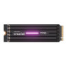 Crucial T710 1TB PCIe Gen5 NVMe 2280 SSD w Heatsink - 14900/13700 MB/s R/W 600TBW 2.2M IOPs 1.5M hrs MTTF with DirectStorage 