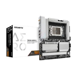 (LS) Gigabyte TRX50 AERO D AMD Ryzen Motherboard 4x DDR5~256GB,2x PCIe x16 slots, 4x M.2, 8x SATA 6Gb/s connectors, 11x USB 3