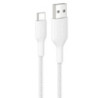 Belkin BoostCharge Pro Braided USB-C to USB-A Cable (1M) - White (CAB022fq1MWH), 3A/15W, 480Mbps, 350K  Bends, Apple,USB-IF C