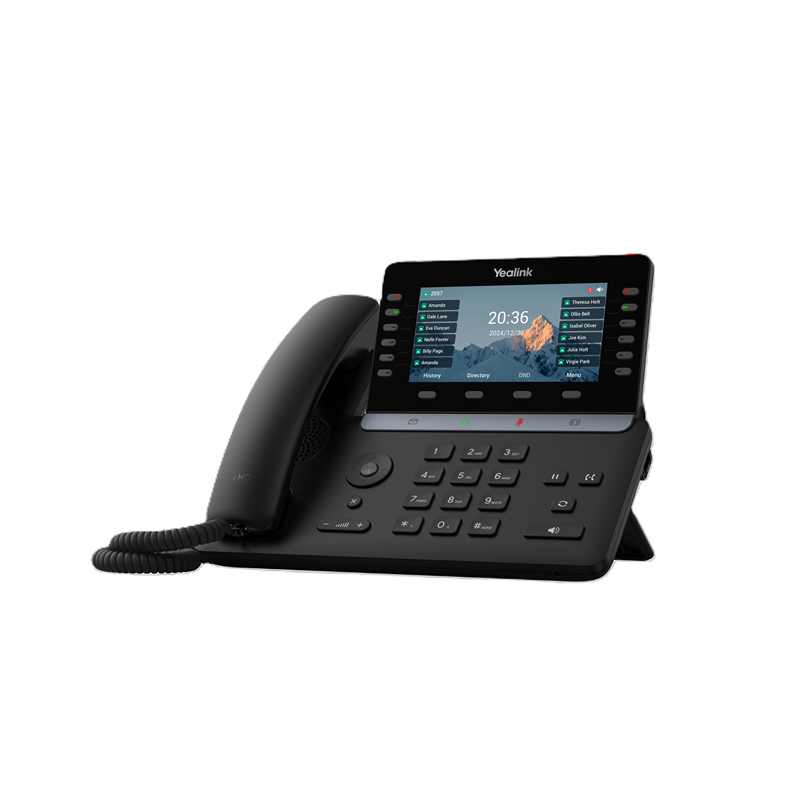 Yealink SIP-T85W (SBC READY) IP Phone, 5.5' Color Display, 16 SIP Accounts, HD Voice, Bluetooth 5.0, Wi-Fi 6, Dual USB, PoE, 
