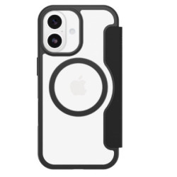 OtterBox React Folio MagSafe Apple iPhone 17 (6.3') Case Black Crystal (Clear/Black) - (77-98586), DROP  Military Standard, 7