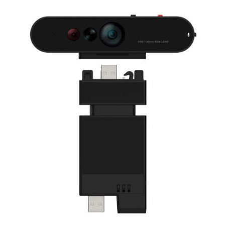 LENOVO ThinkVision MC60 (S) Monitor Webcam 1080p IR & RGB dual‑sensor Adjustable FOV: 65°-90° AI enhance noise‑cancelli